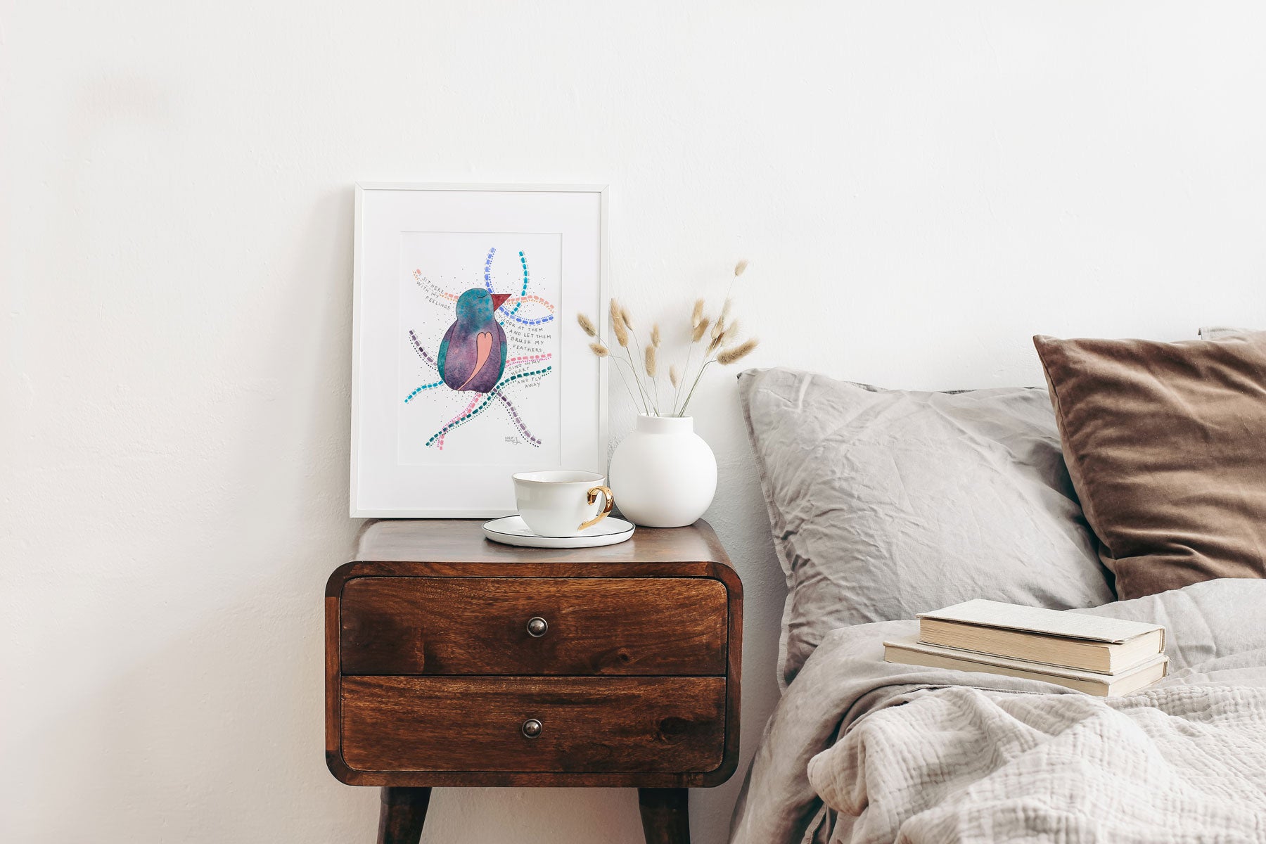 Disability pride art print with motivational quote and positive affirmation