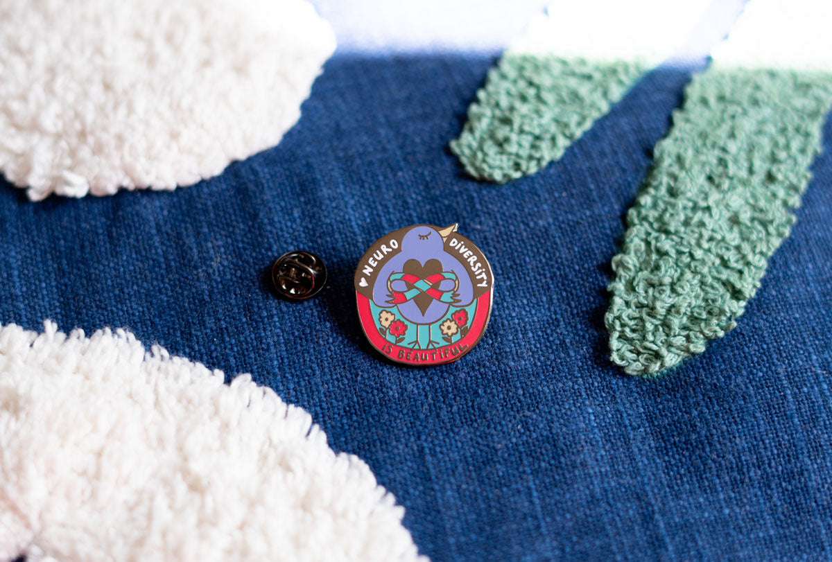 Neurodiversity is beautiful pin pride