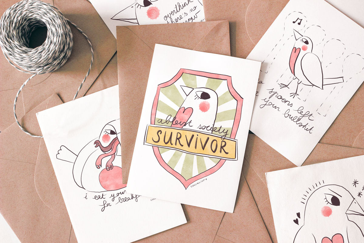 Postcards - Neurodivergent, autism, ADHD, disability & mental health pride