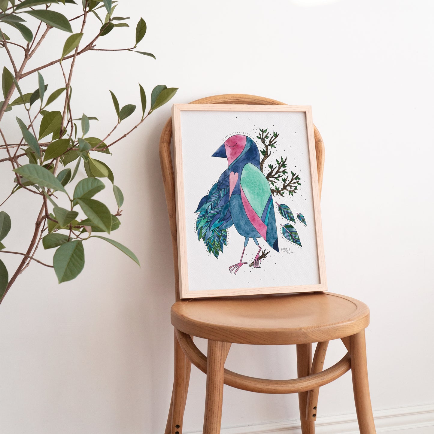 Resilience art print - therapy office decor about mental health, and trauma healing