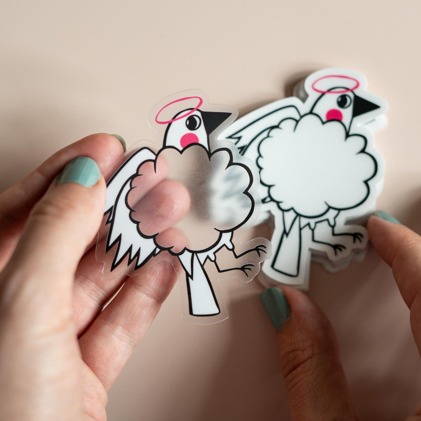 Cleo in the sky - Transparent sticker