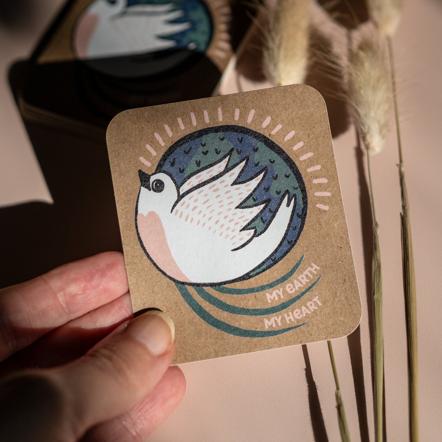 My earth, my heart - Recycled paper sticker