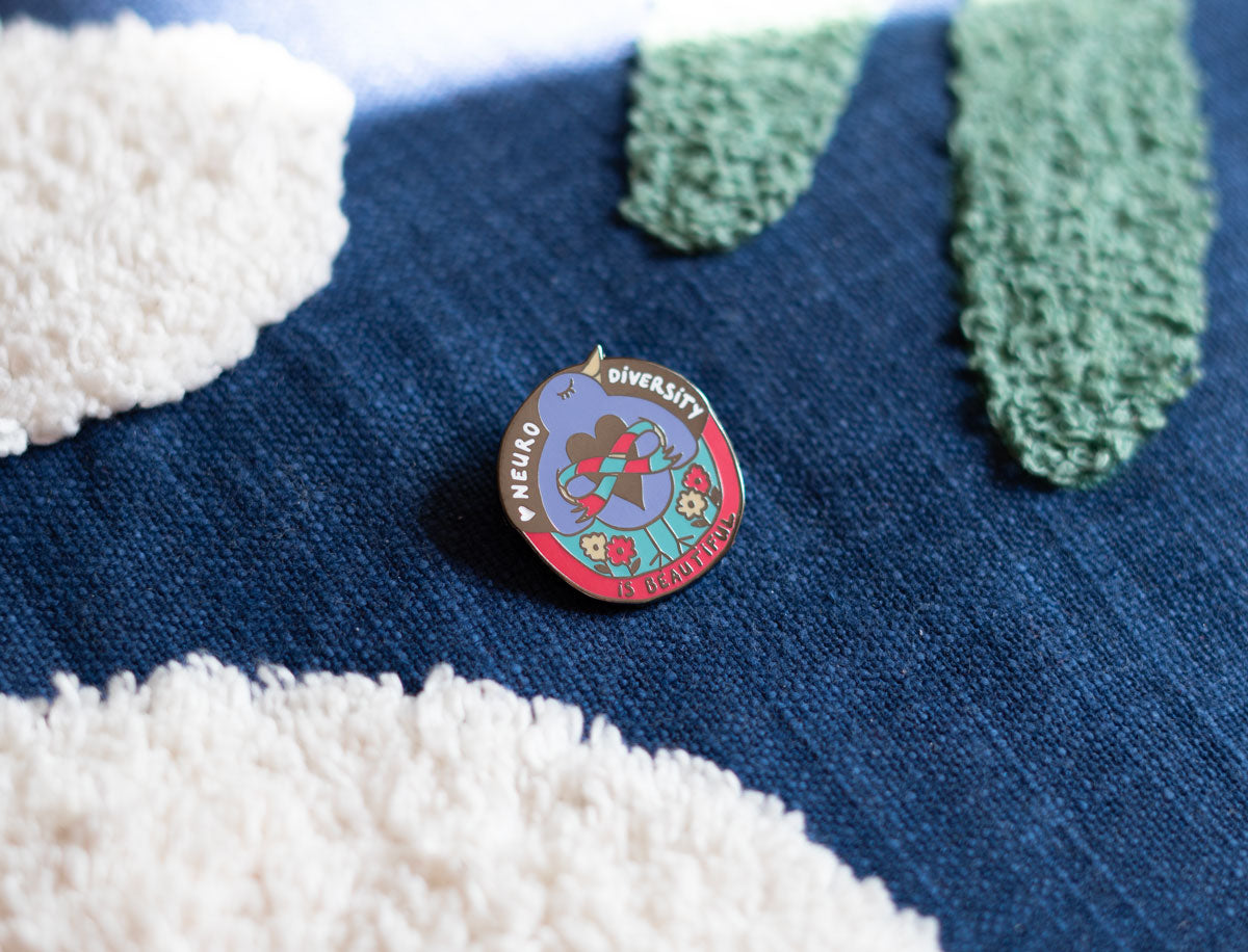 Neurodiversity pride enamel pins, badges & brooches – Cocomoino