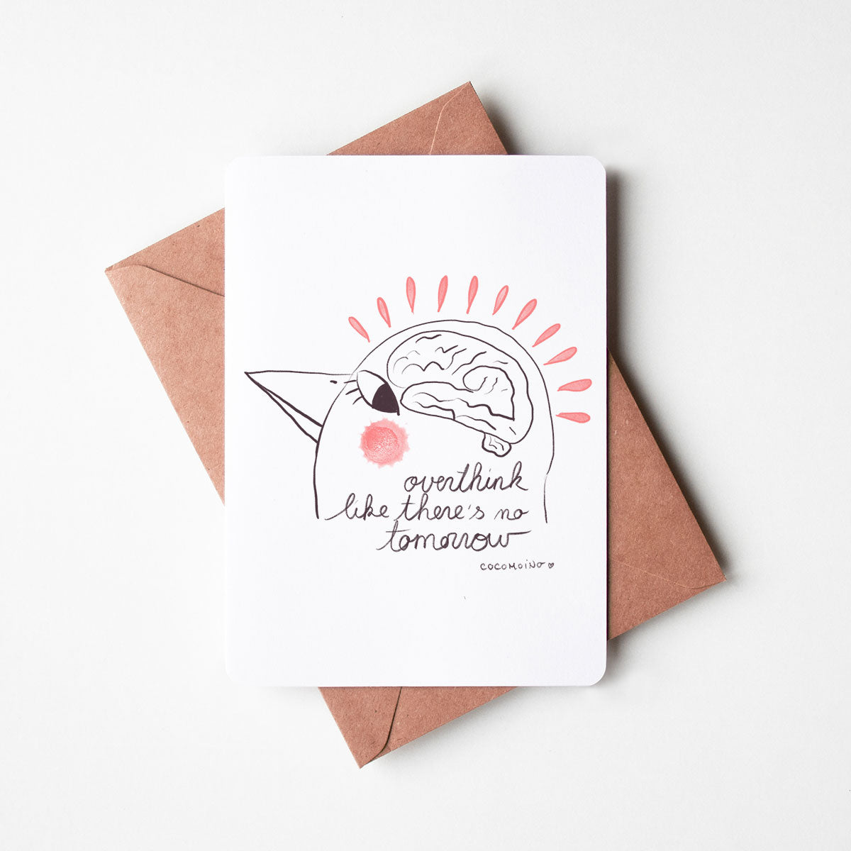 Overthinking Card Overthinking postcard - Neurodivergence, autism & ADHD pride – Cocomoino